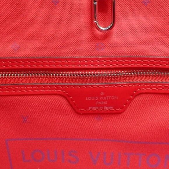 LOUIS VUITTON Escar Neverfull MM Rouge - Picture 10 of 10